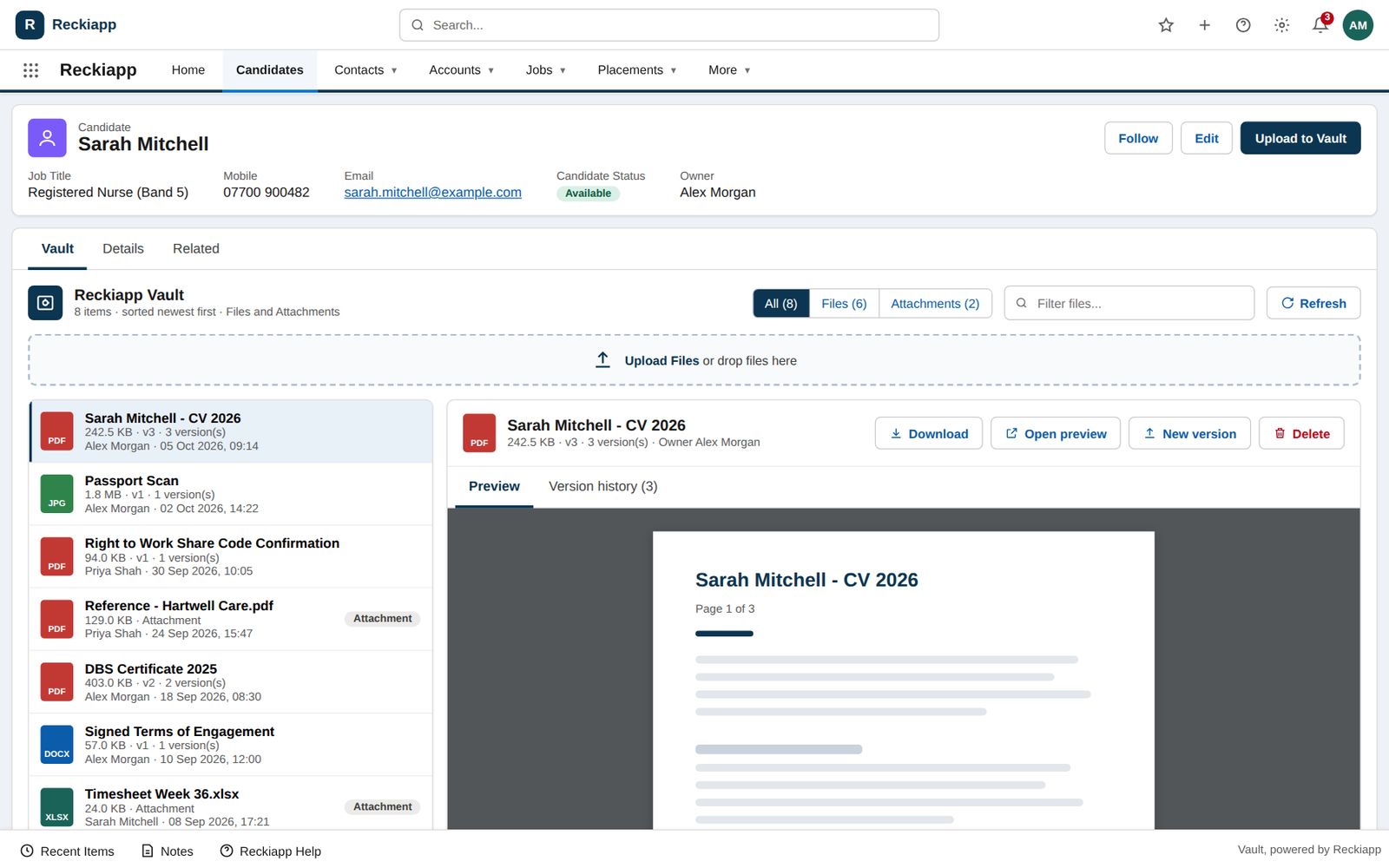 Files and attachments together, with inline preview